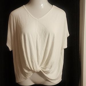 3 for $15 white tie front top.